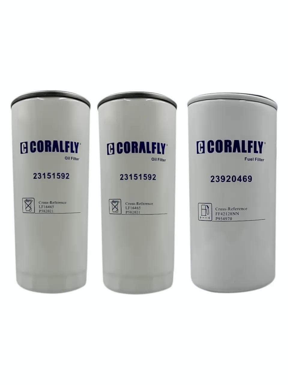 Fuel & Oil Filter Change Kit for Volvo VNL D12 / D13 – 23920469, 23151592 (x2) - Image 1