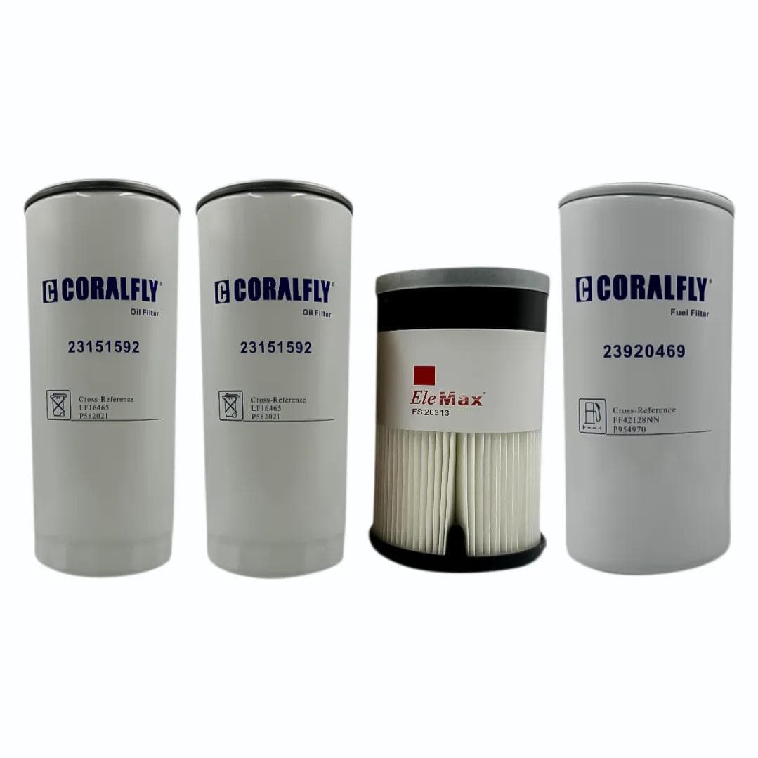 Volvo VNL D12, D13 - FS20313, 23920469, 23151592x2, Fuel and Oil Filter Change Kit - Image 1