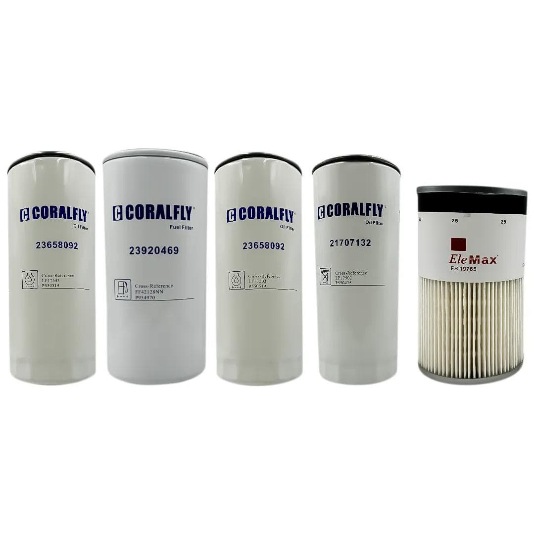 VOLVO VNL ENGINE FILTER CHANGE KIT D12, D13 - 21707132, 2x23658092, 2390469, FS19765 - Image 1